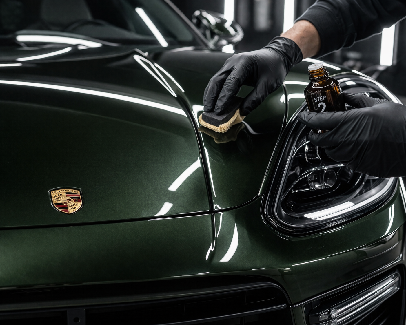 2-step ceramic coating — Porsche with IGL Kenzo