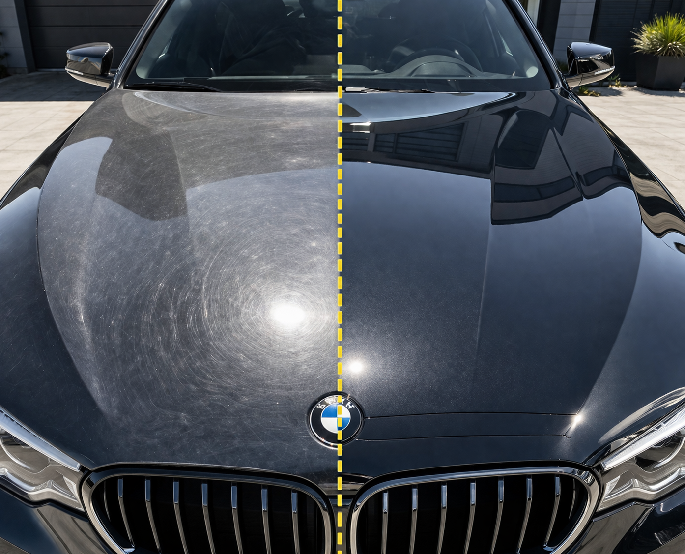 1-step paint correction — BMW before and after