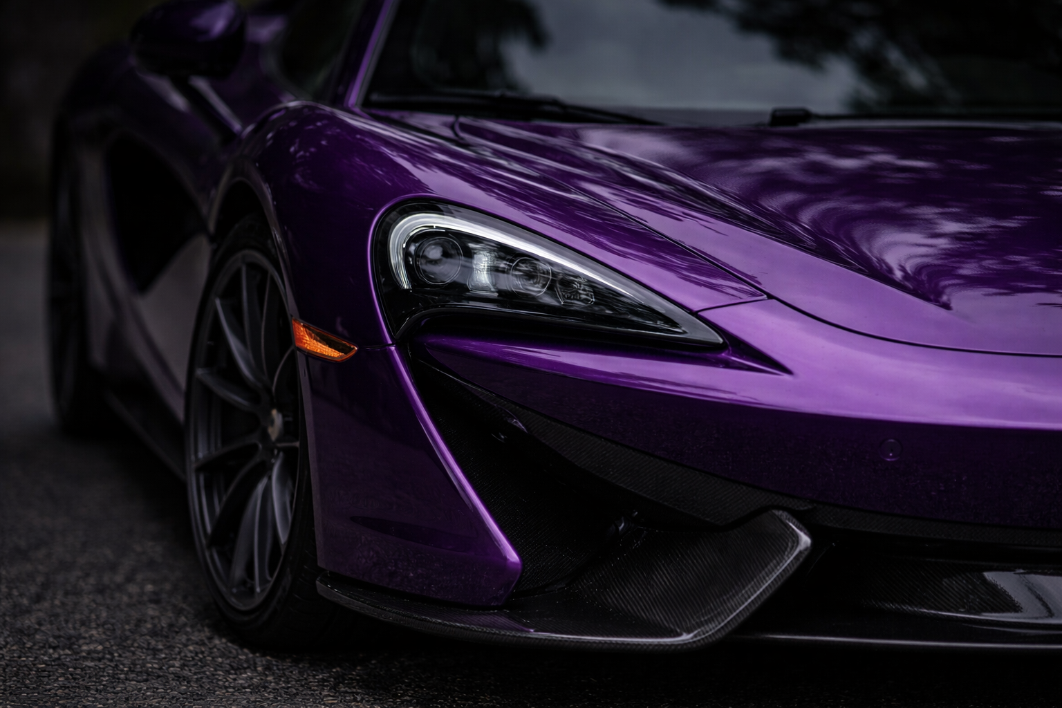 Executive full detail — purple McLaren