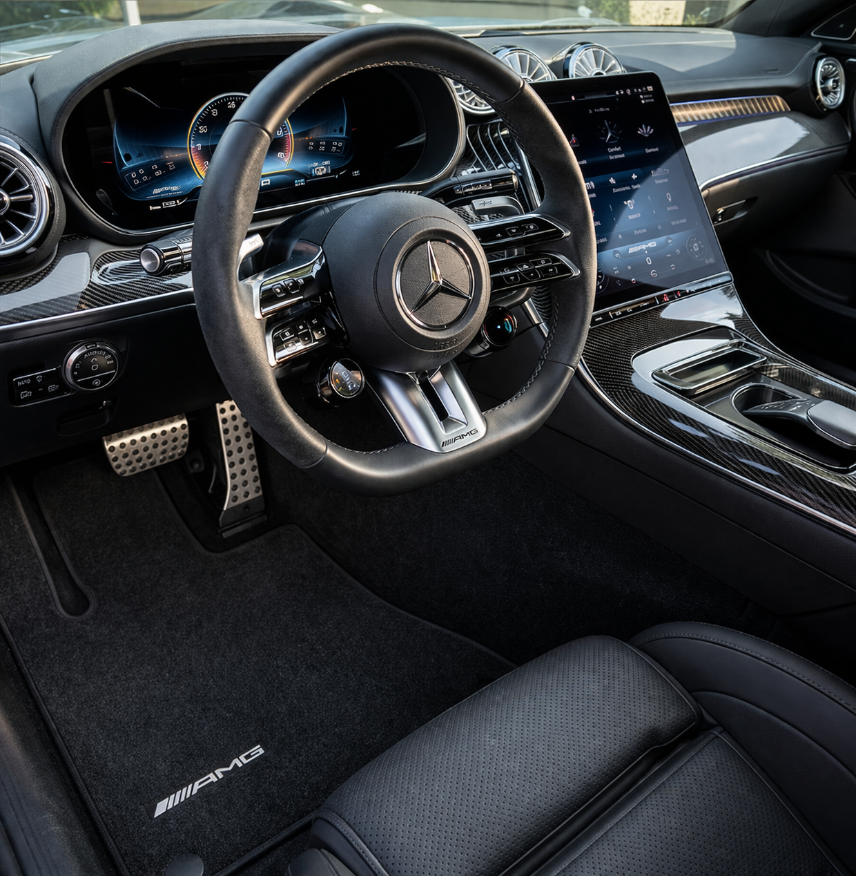 Executive interior detail — Mercedes AMG