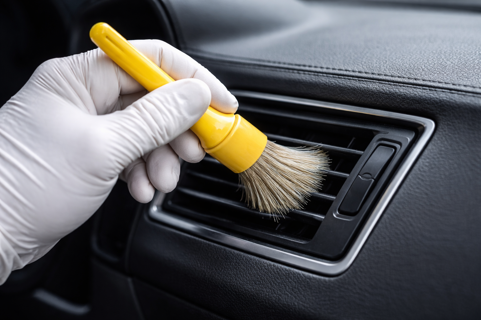 Express interior detail — vent brush cleaning